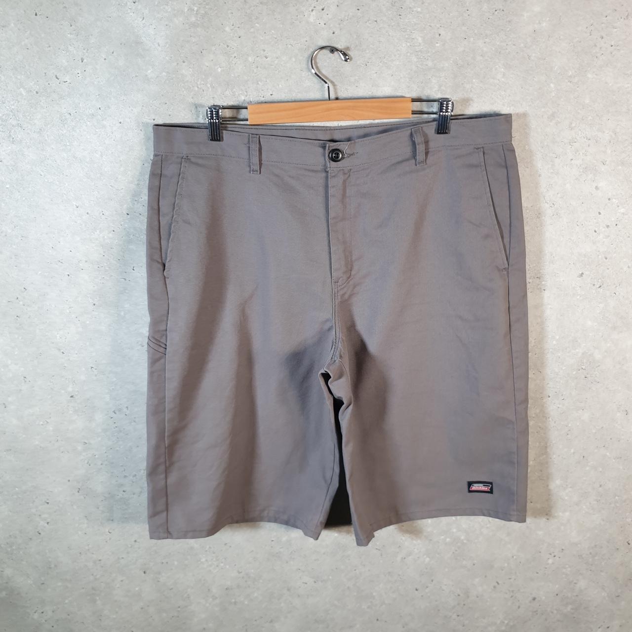 Vintage Dickies Baggy Chino Shorts Jorts Cargo Mens W38 Grey Regular Fit