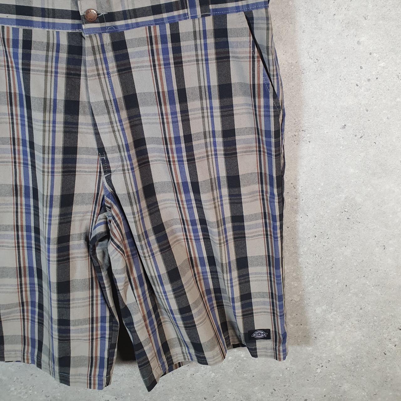 Vintage Dickies Baggy Chino Shorts Jorts Cargo Mens W40 Checkered Regular Fit