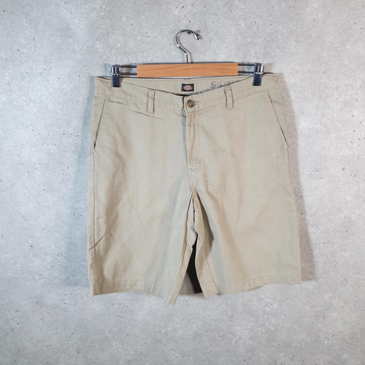 Vintage Dickies Baggy Chino Shorts Jorts Cargo Mens W32 Brown Loose Fit