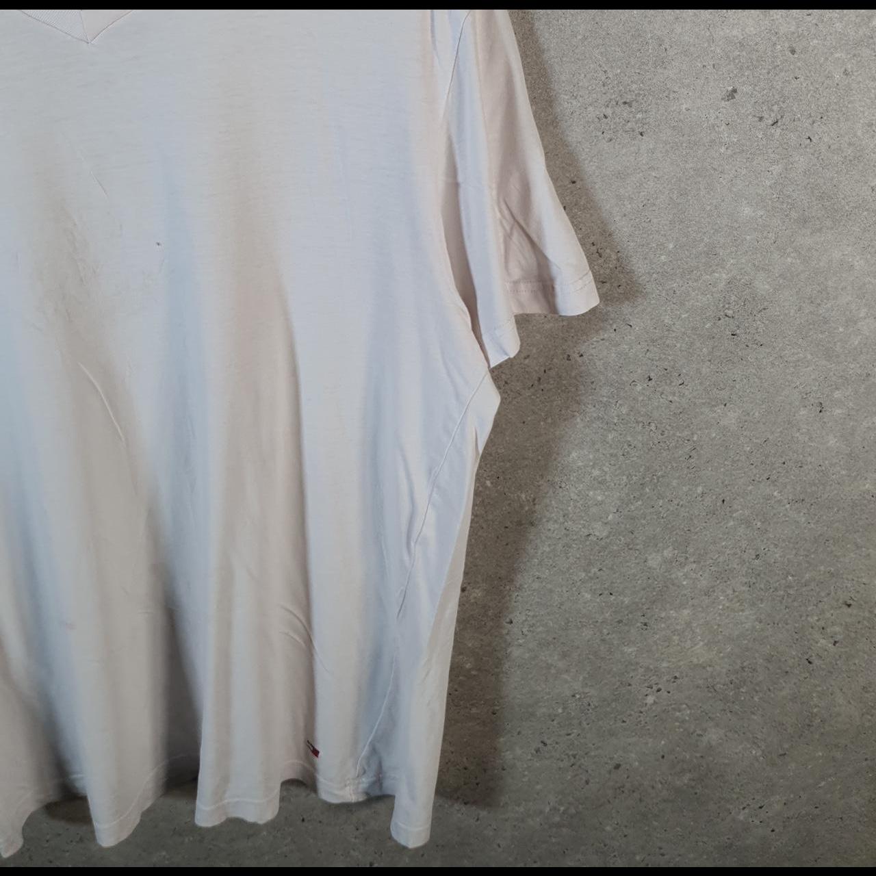 Vintage Tommy Hilfiger T Shirt Men’s Large White Classic Fit Embroidered Logo