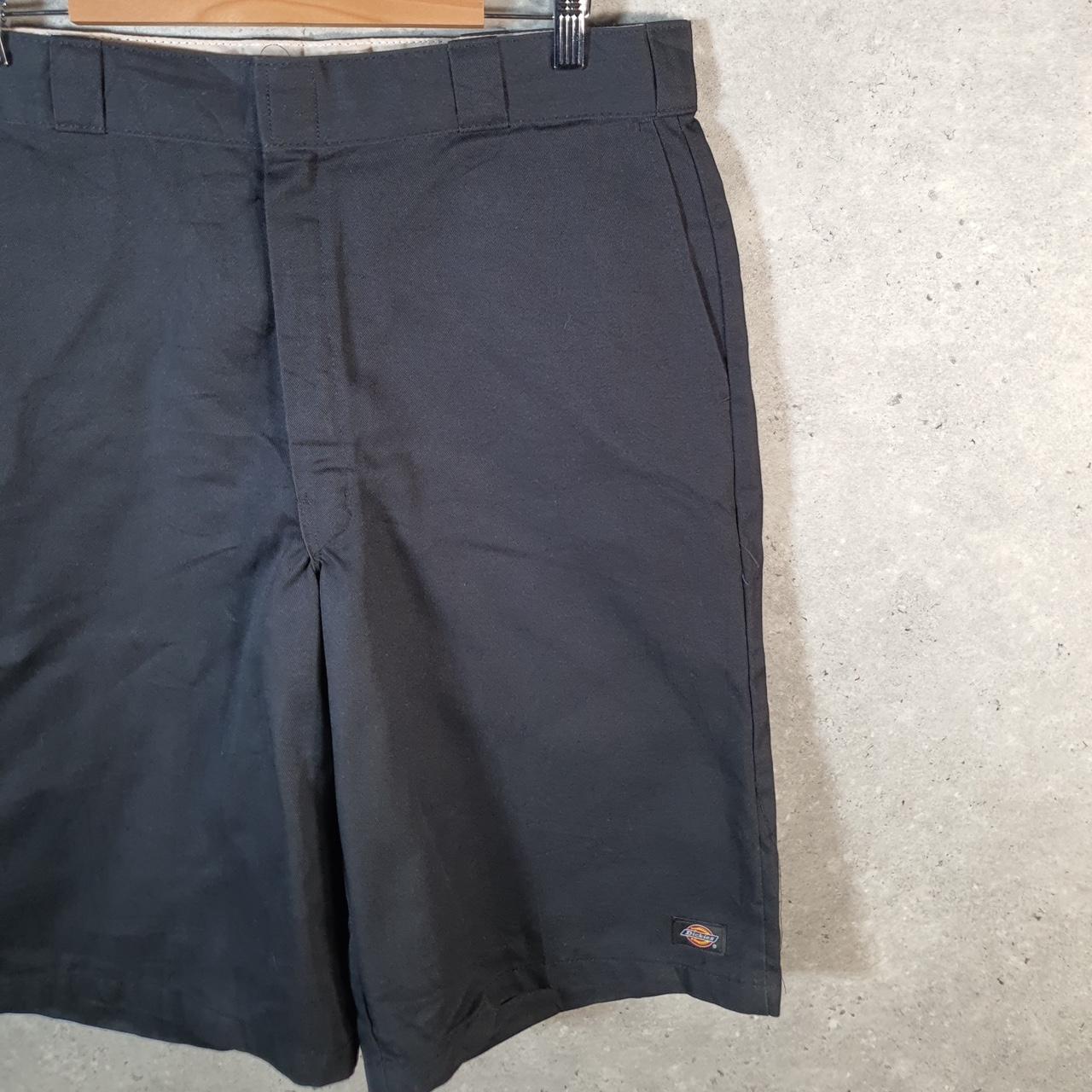 Vintage Dickies Baggy Chino Shorts Jorts Cargo Mens W38 Black Loose Fit