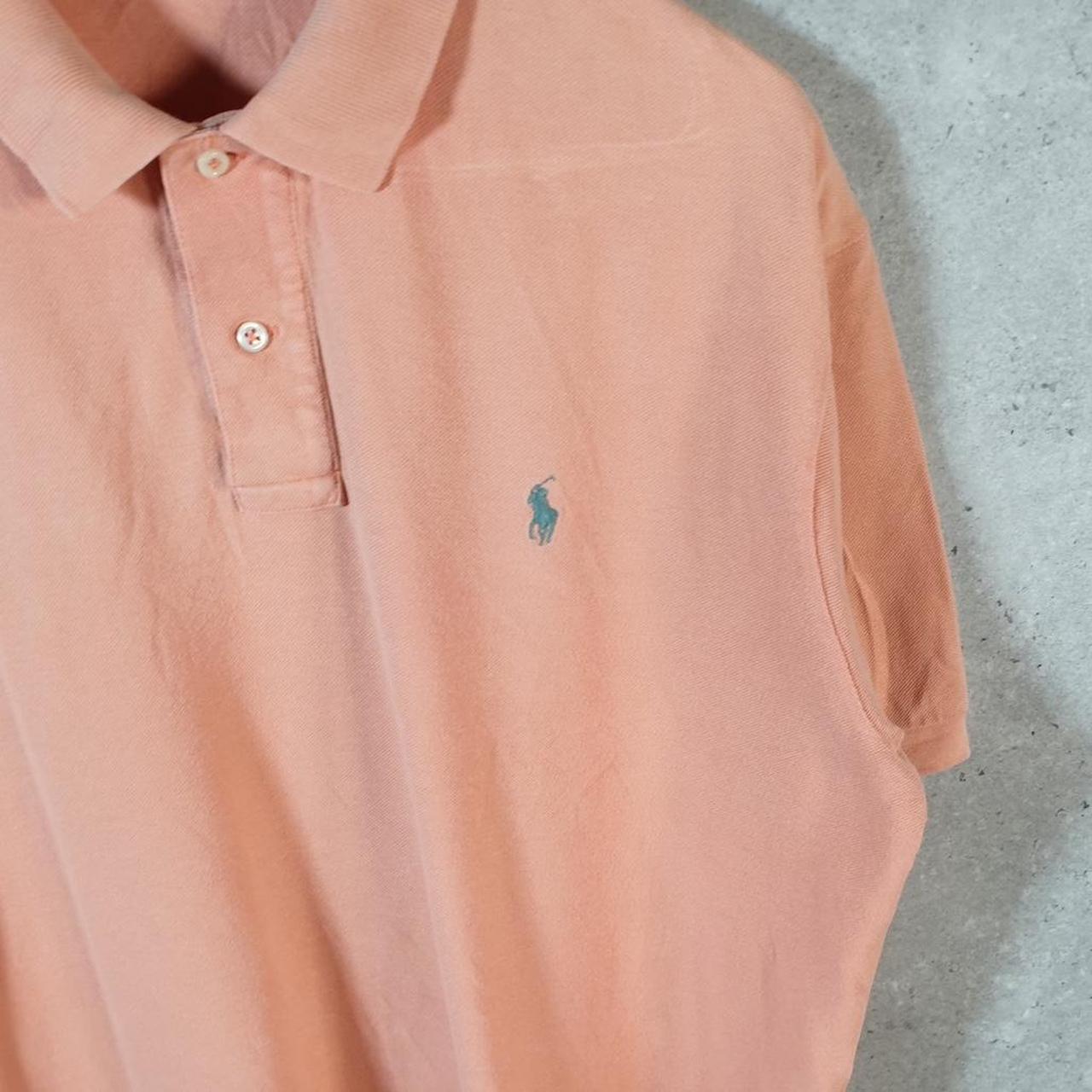 Vintage Ralph Lauren Polo Shirt Men’s Large Pink Classic Fit Embroidered Pony