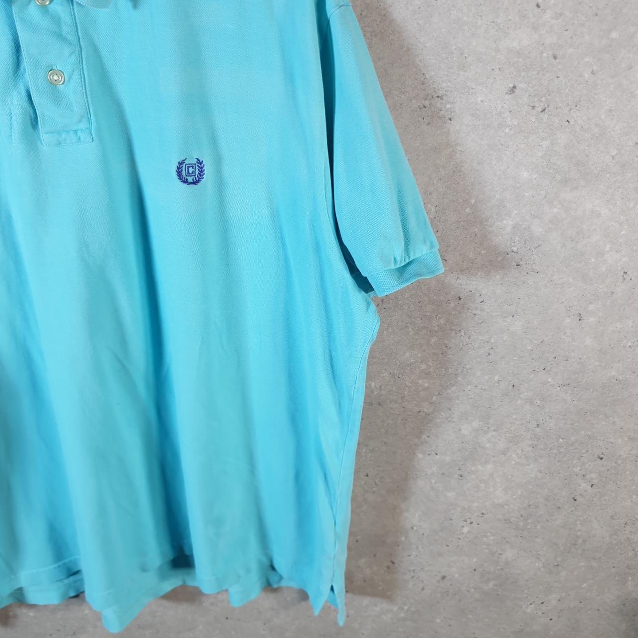 Vintage Chaps Ralph Lauren Polo Shirt Men’s XL Blue Stretch Fit Embroidered Logo