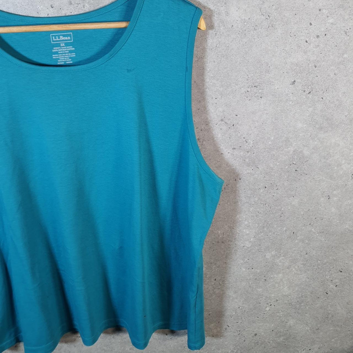 Vintage L.L Bean Blank Vest Womens 3XL Blue Casual sports Logo Athletic