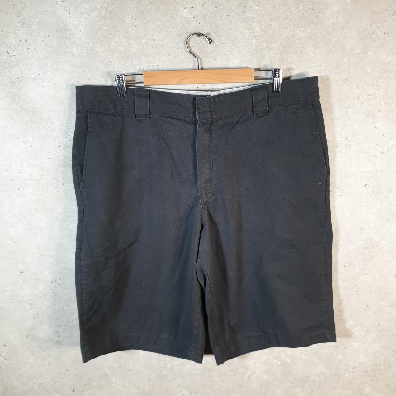 Vintage Dickies Flex Baggy Chino Shorts Jorts Cargo Mens W40 Black Relaxed Fit