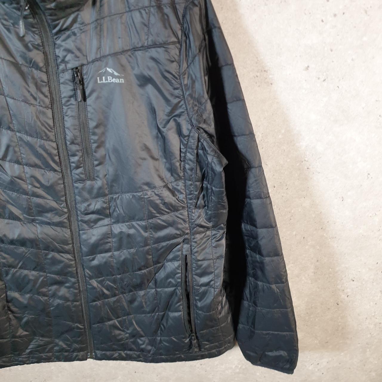 Vintage L.L. Bean Primaloft Puffer Jacket Mens Large Blaxk Waterproof Shell