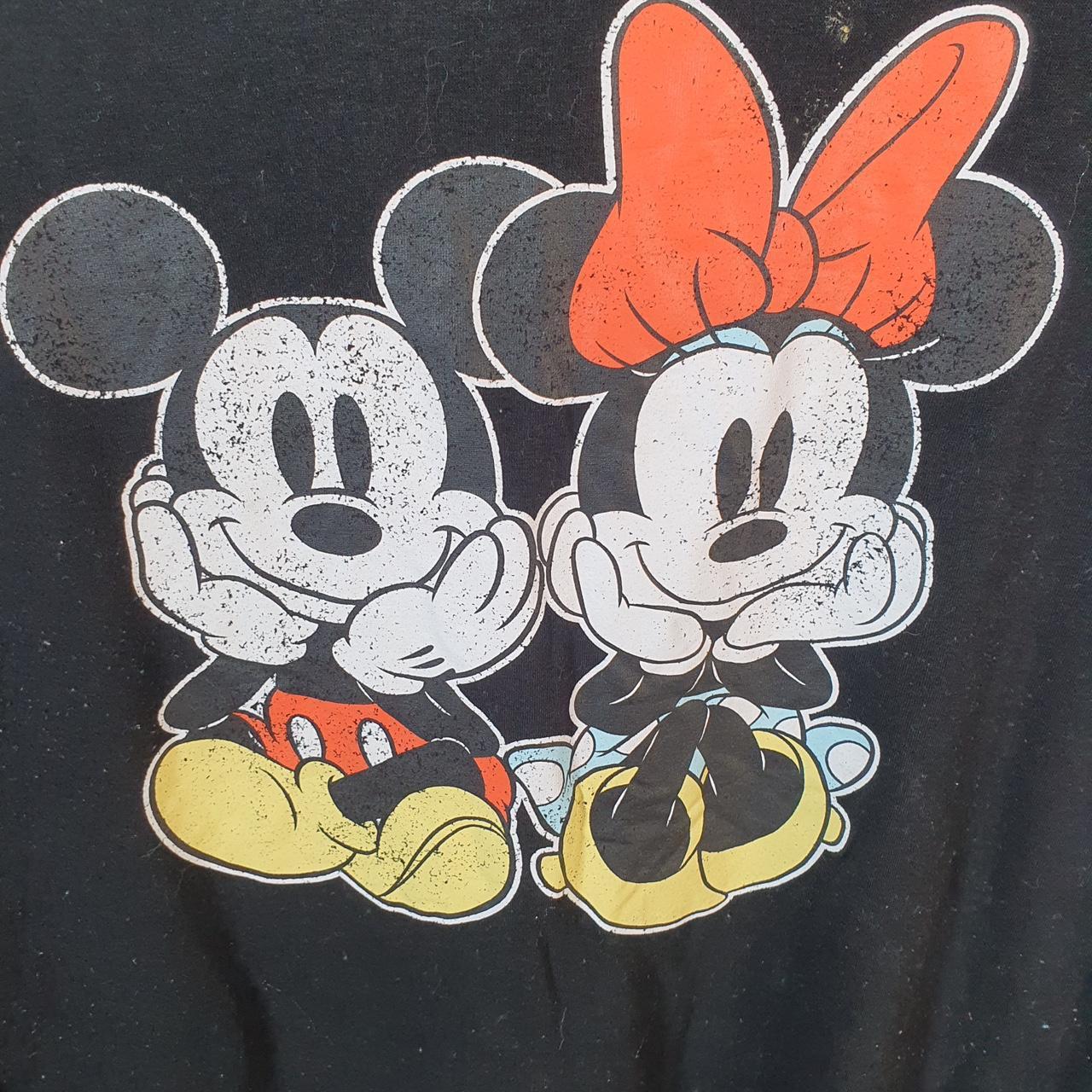 Vintage Disney Land Mickey Mouse T Shirt Girls 2XL Black Logo Graphic Cartoon