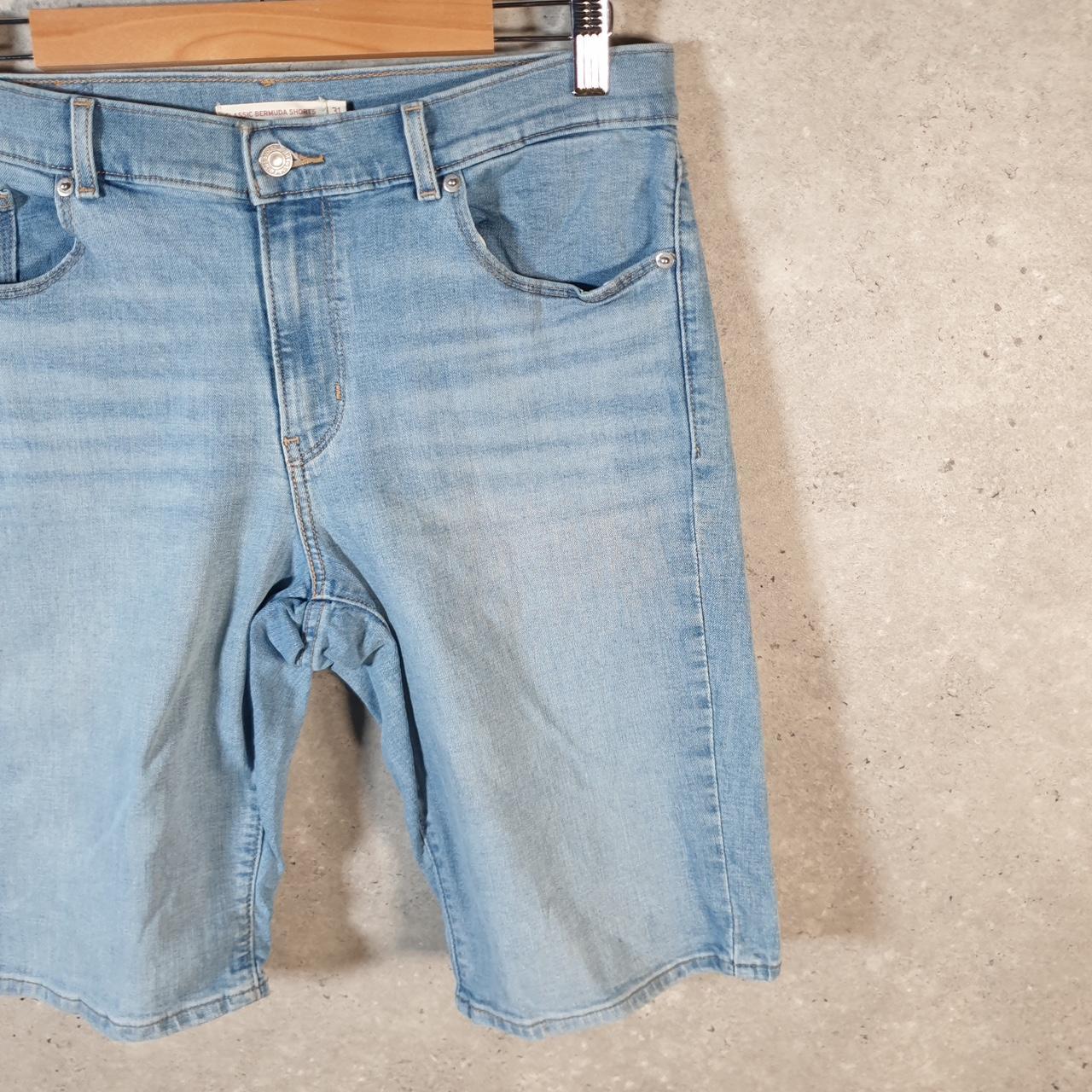 Vintage Levi’s Baggy Shorts Jorts Cargo Womens W31 Blue Relaxed Denim