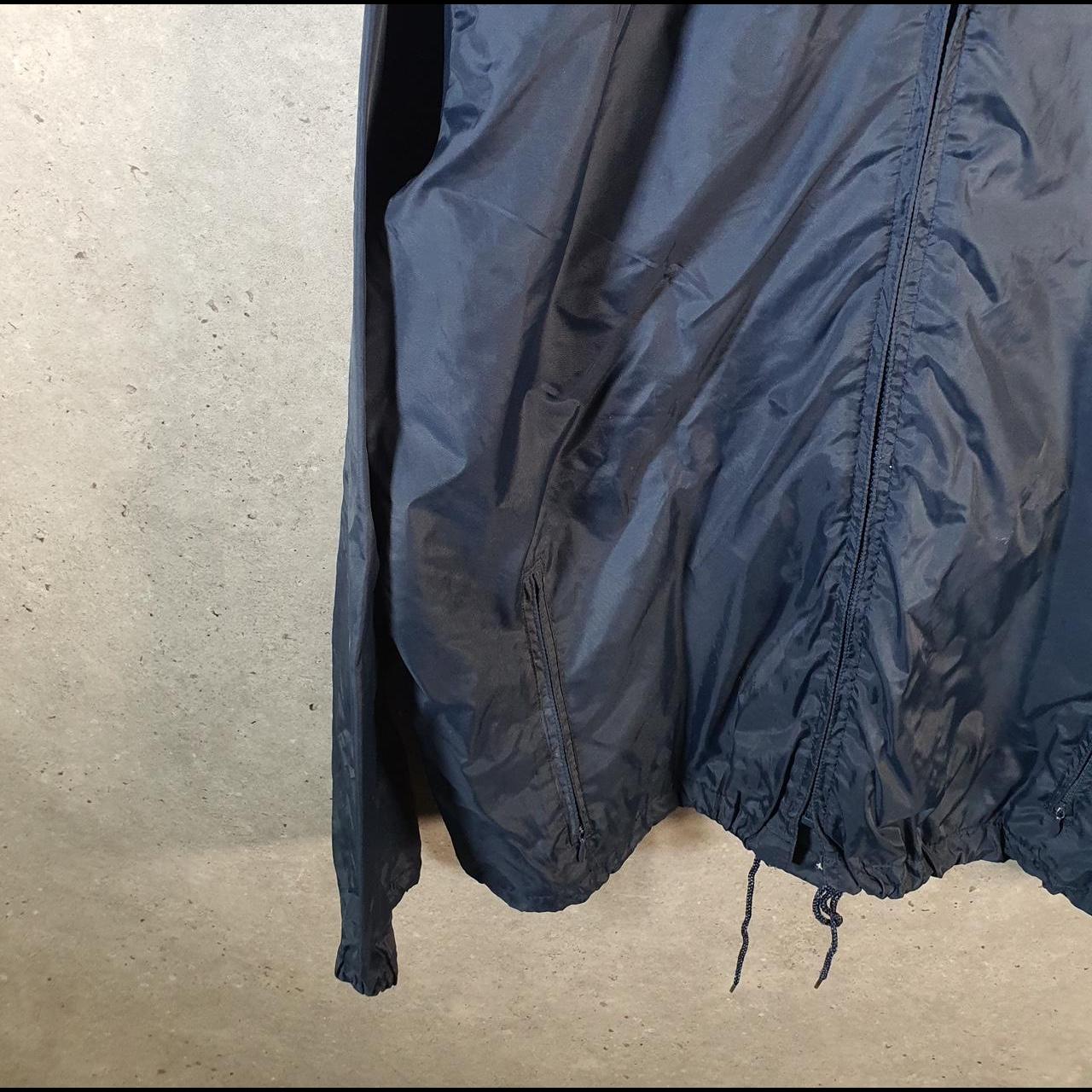 Vintage L.L. Bean Outdoors Nylon Jacket Mens Large Navy Blue Full Zip Waterproof