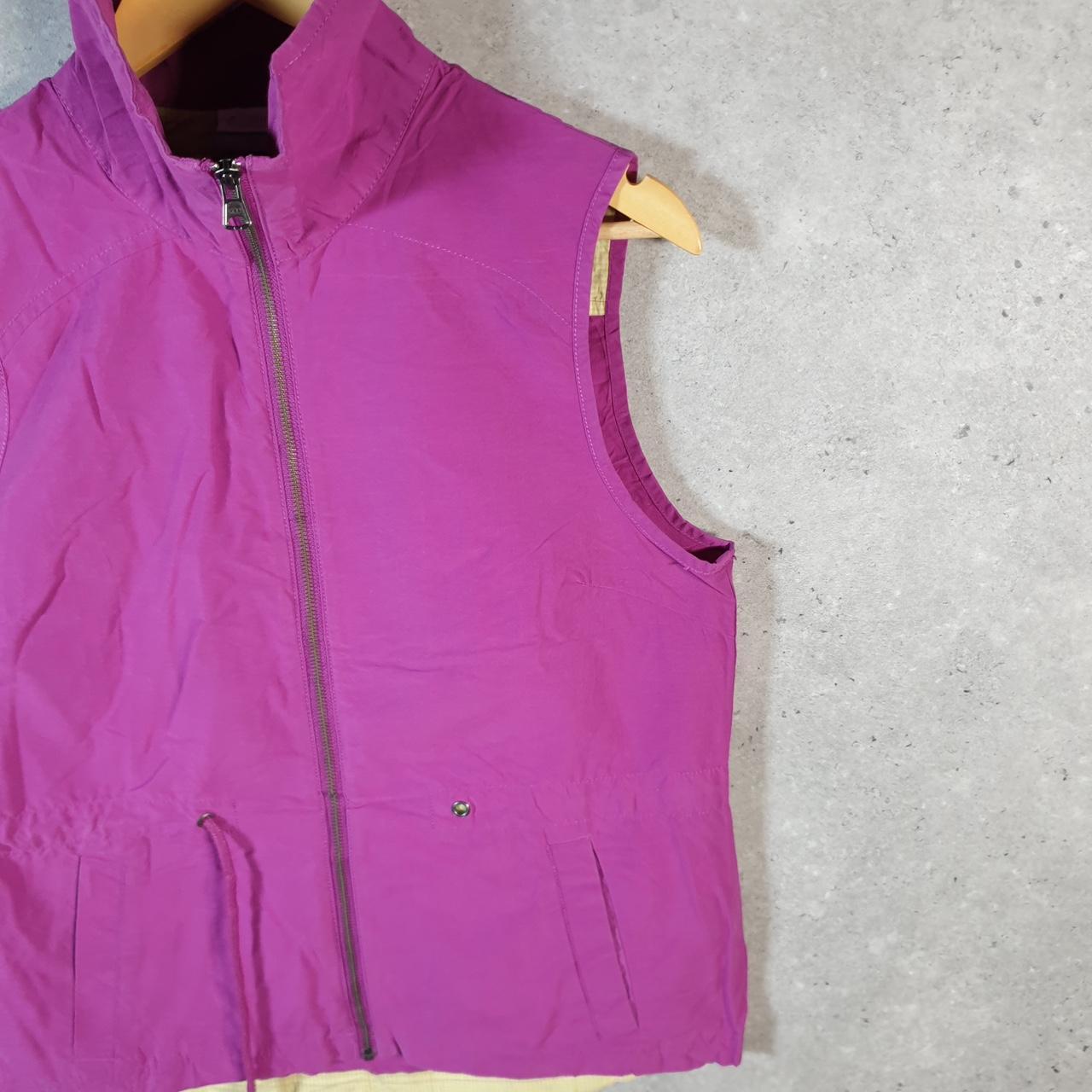 Vintage Columbia Windbreaker Gilet Track Jacket Womens Medium Pink USA Athletic