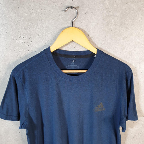 Vintage Adidas Ultimate 2.0 T Shirt Shirt Men’s Medium Blue Three Stripes Logo Athletic C9876