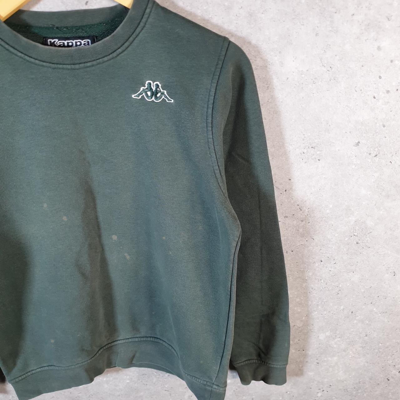 Vintage Kappa Embroidered Sweatshirt Men’s XS Green Y2K Pullover Casual