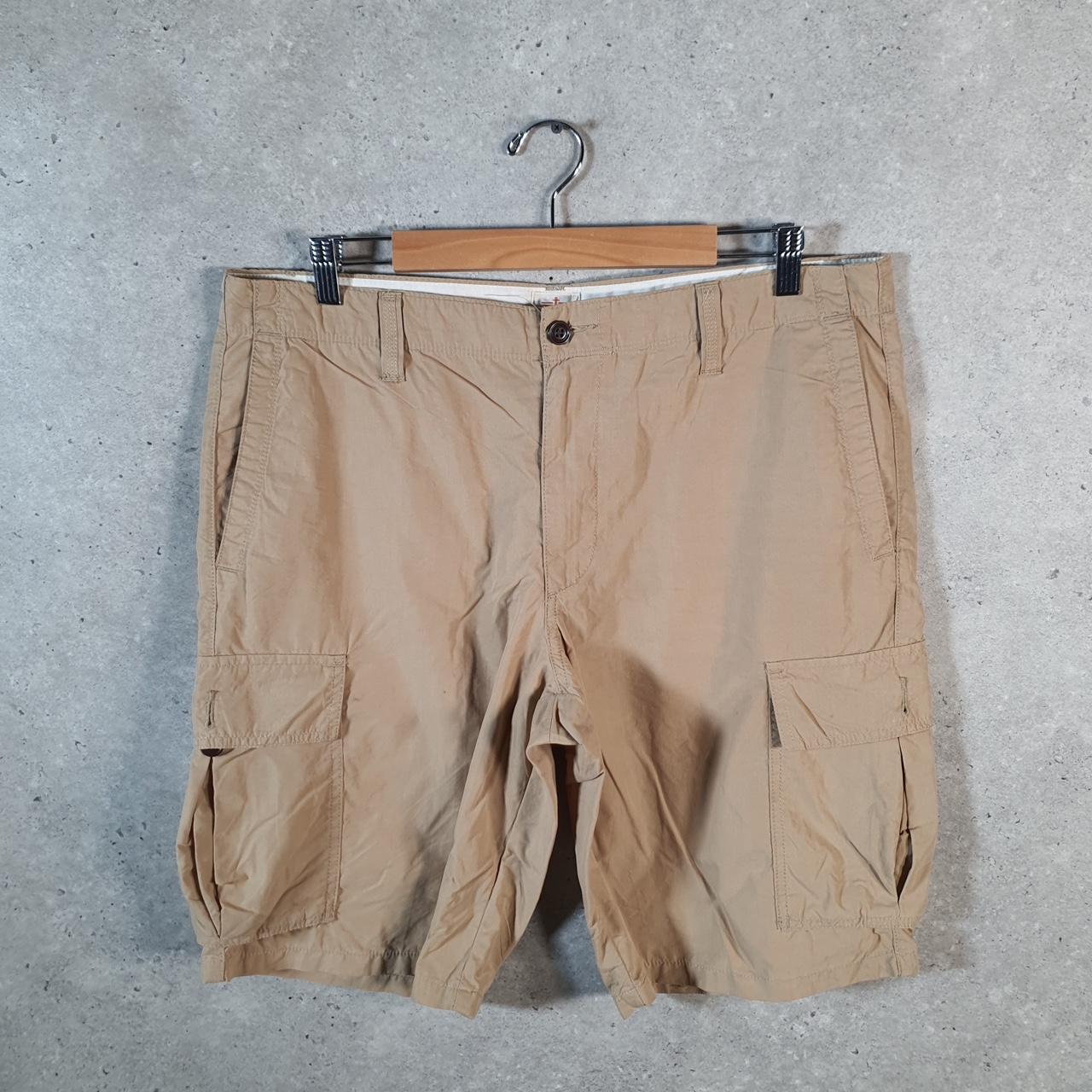 Vintage Dockers Chino Shorts Jorts Cargo Men’s W36 Brown Baggy Cotton A4415