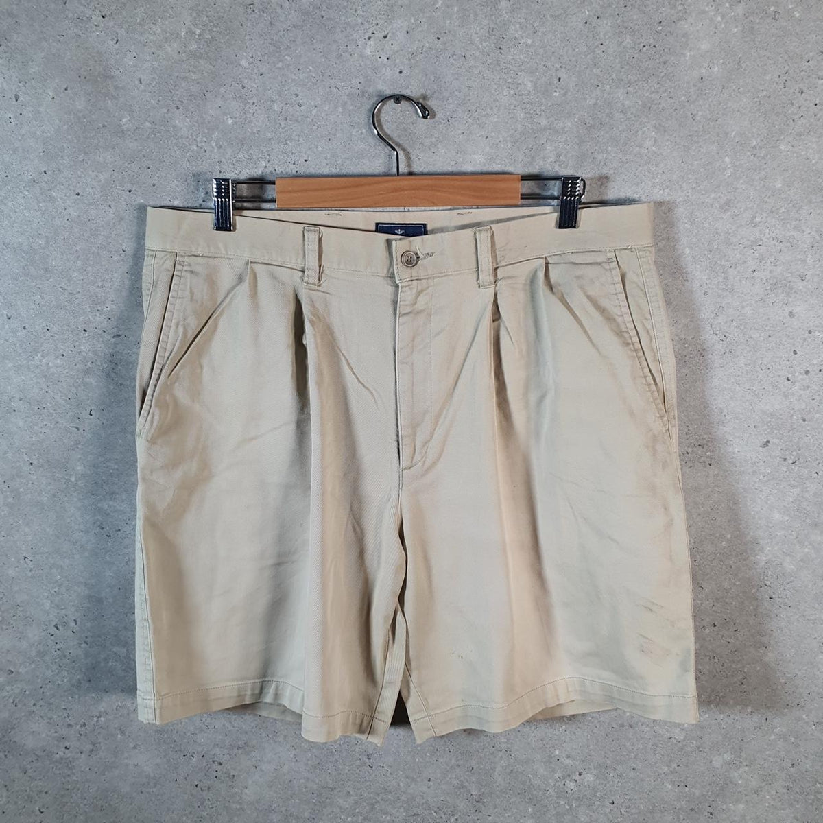 Vintage Dockers Chino Shorts Jorts Cargo Men’s W38 Beige Baggy Cotton A4404