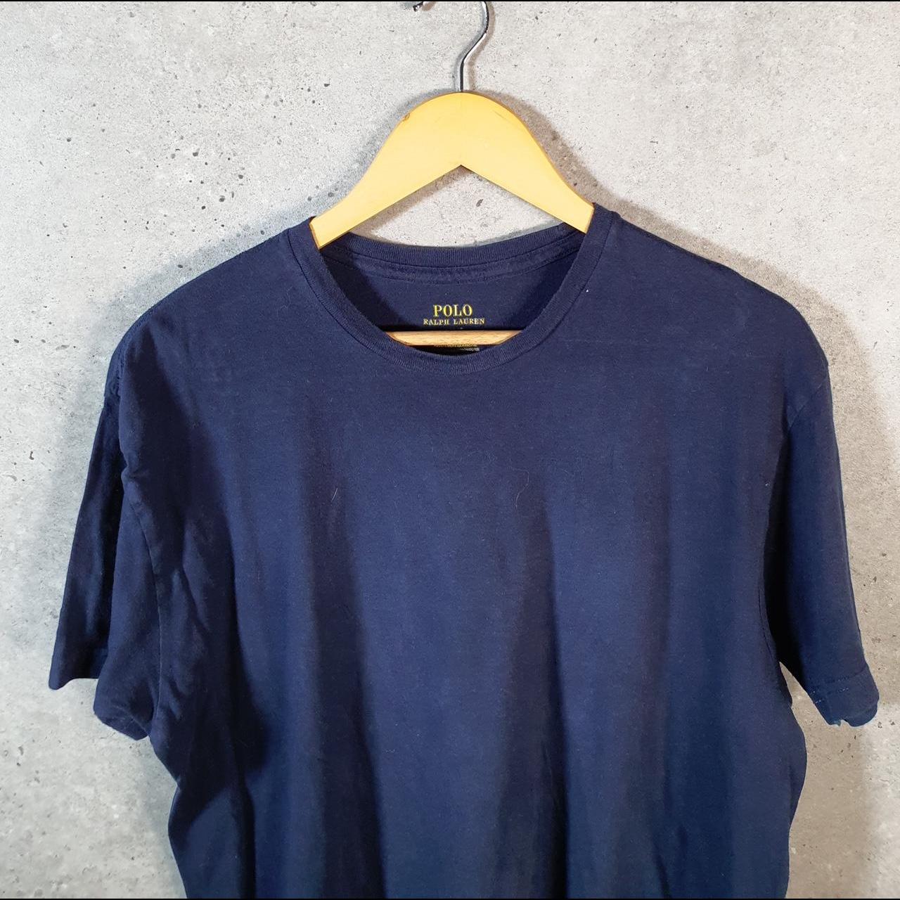 Vintage Ralph Lauren Polo T Shirt Men’s Large Blue Embroidered Classic Fit Pony C9076