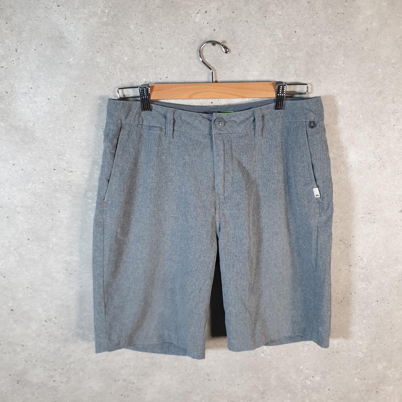 Vintage Quiksilver Chino Shorts Jorts Cargo Men’s W30 Grey Baggy Cotton