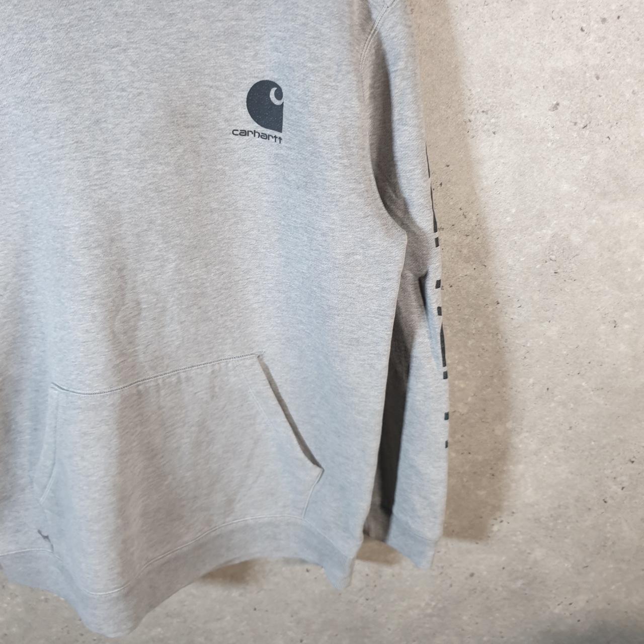 Vintage Carhartt Hoodie Womens XL Grey Pullover Blank USA Regular