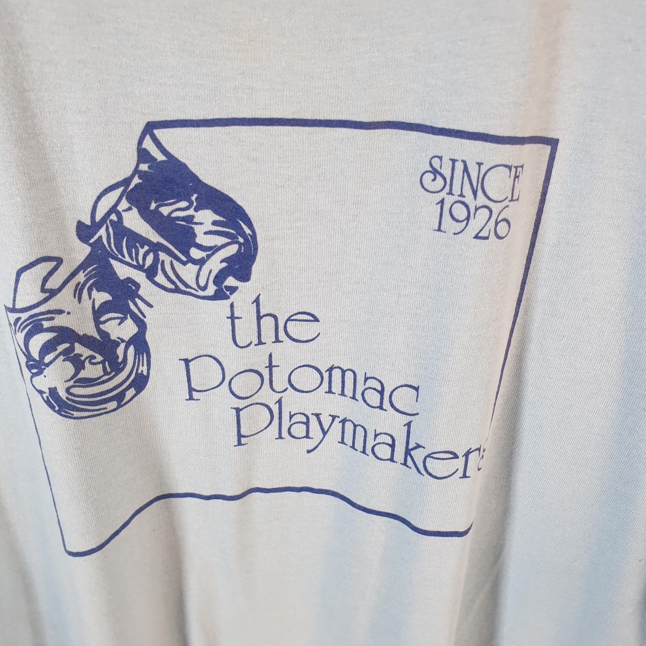 Vintage Screen Stars Potomac Playmakers 90s USA Single Stitch T Shirt Men’s XL Blue