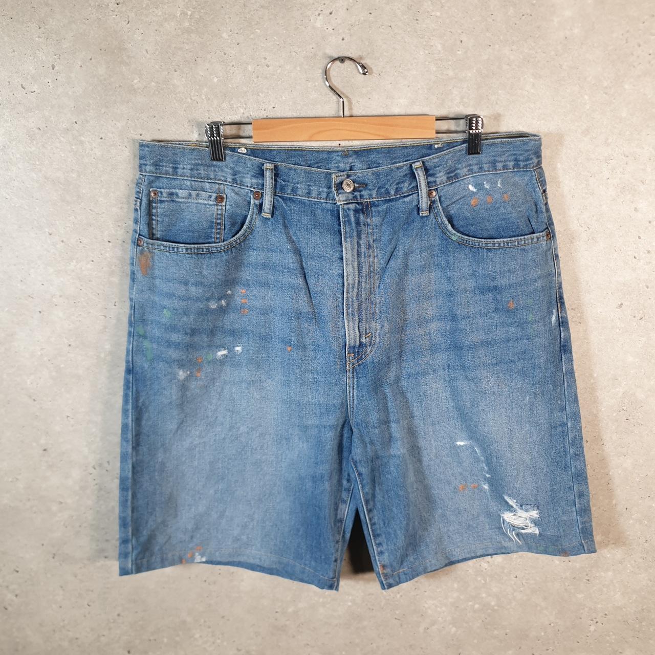 Vintage Levi’s 569 Baggy Shorts Jorts Cargo Men’s W38 Blue Relaxed Denim