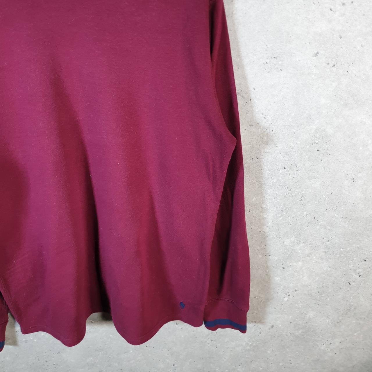 Vintage Ralph Lauren Polo Sweatshirt Men’s Medium Burgundy Red Cotton Pullover Pony