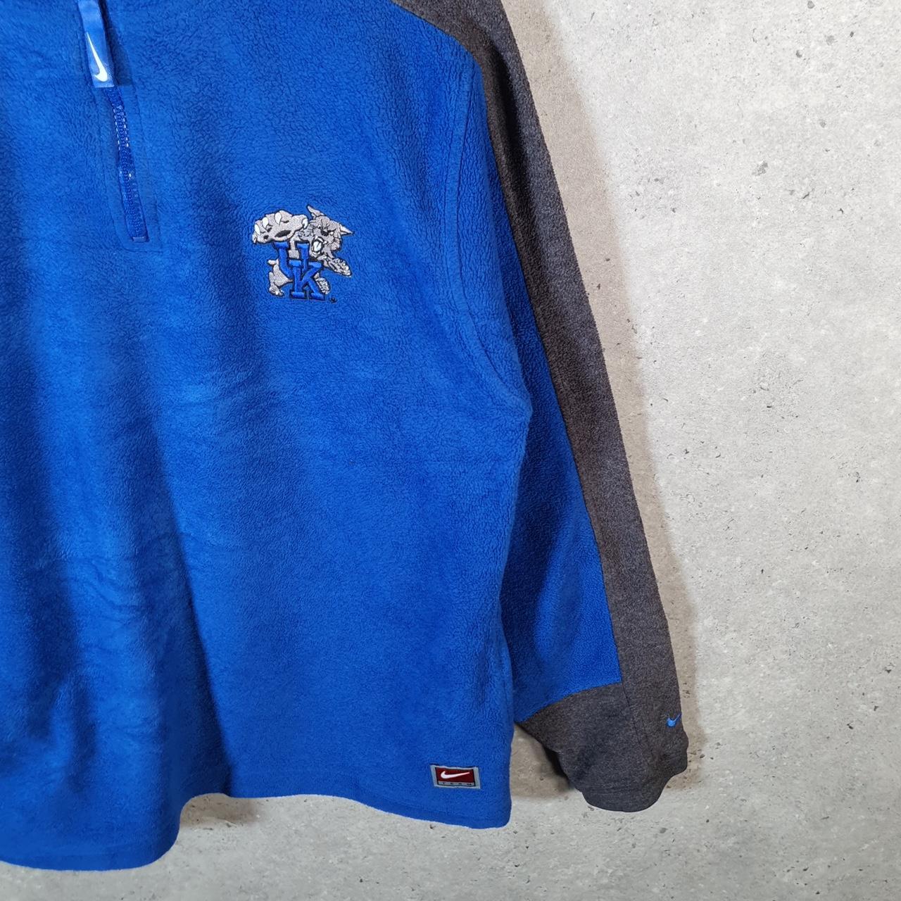 Vintage Nike Team 90s Fleece Kansas State Sweatshirt Womens XL Blue Y2K 1/4 Zip