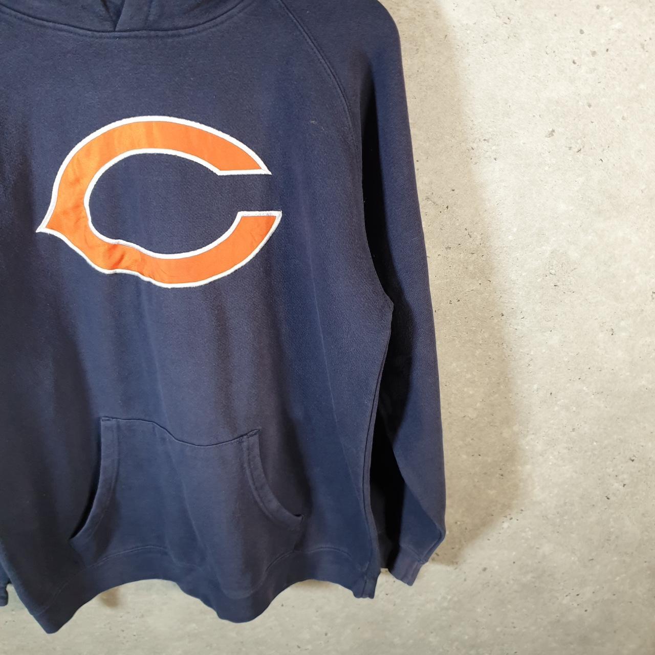 Vintage NFL Chicago Bears Hoodie Youth Large Navy Blue Pullover Pro Sport USA