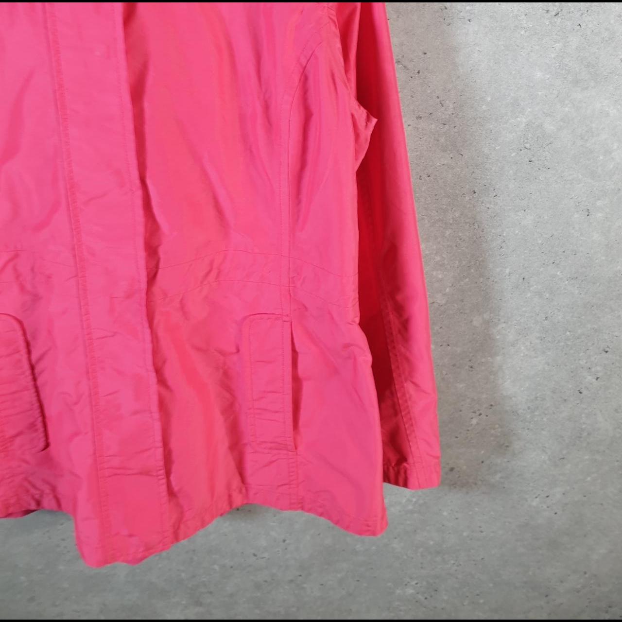 Vintage L.L. Bean Polartec Outdoors Nylon Jacket Womens Medium Pink Full Zip Waterproof