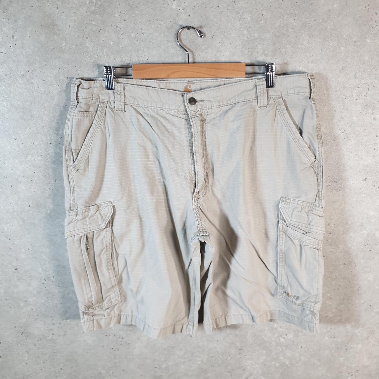 Vintage Carhartt Baggy Carpenter Shorts Jorts Cargo Men’s W40 Brown Relaxed Fit Workwear