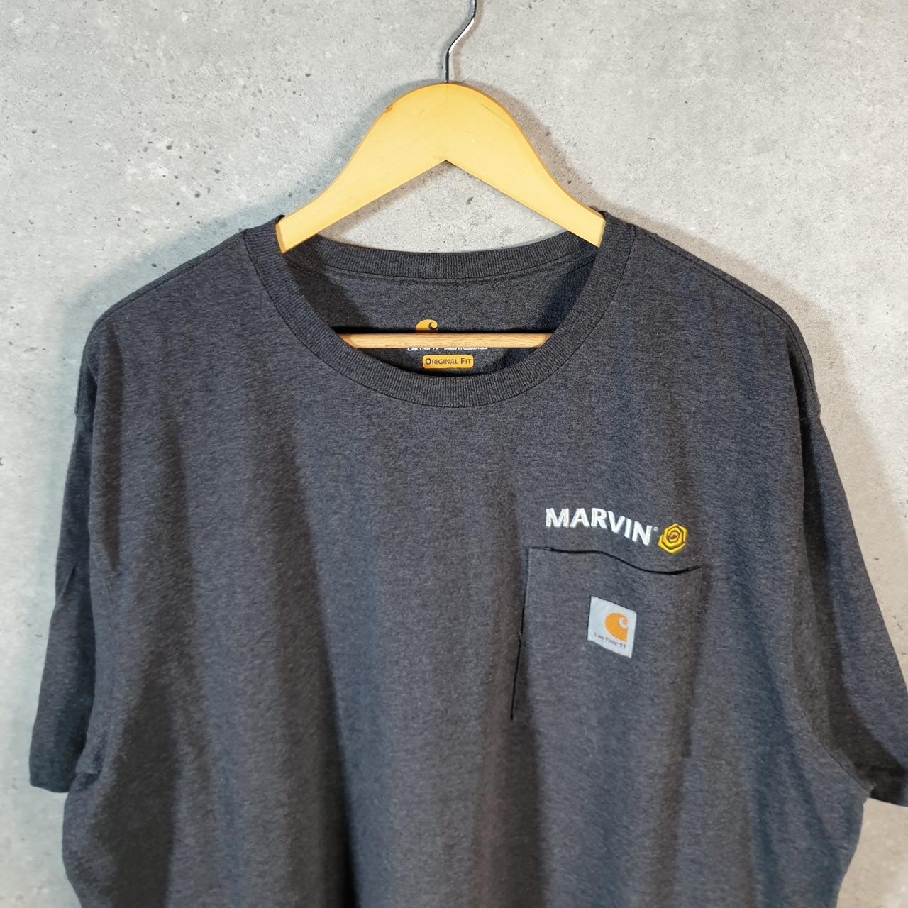 Vintage Carhartt Pocket T Shirt Men’s XL Grey Workwear Chore Utility Original Fit C9295