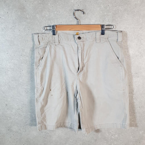 Vintage Carhartt Baggy Carpenter Shorts Jorts Cargo Men’s W36 Brown Relaxed Fit Workwear