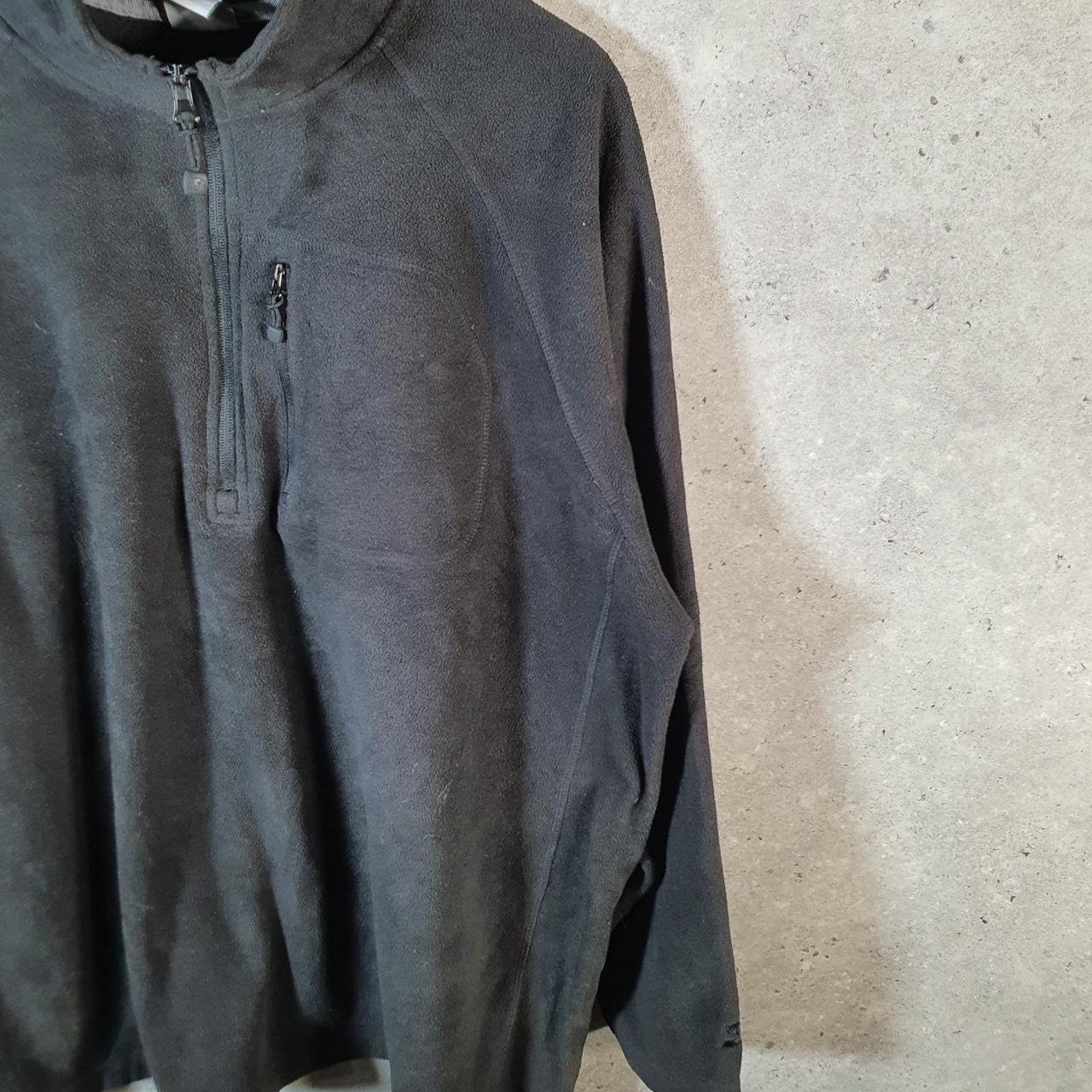 Vintage Starter 1/4 Zip Fleece Sweatshirt Mens XL Black Logo Winter