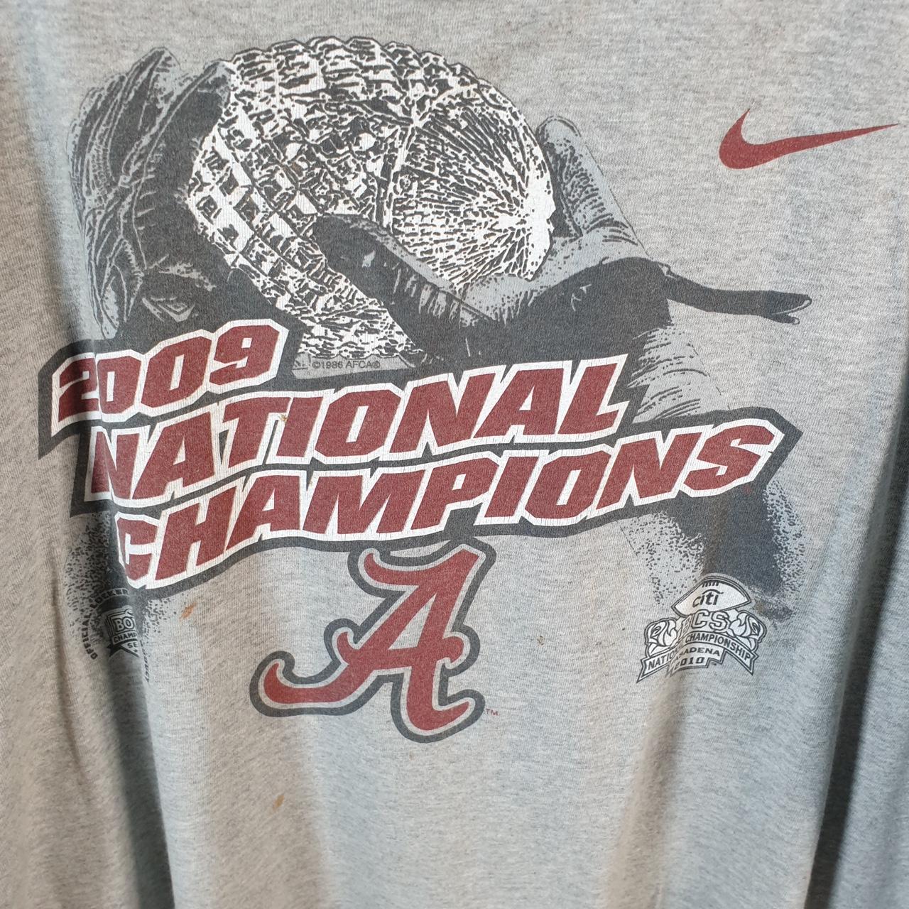 Vintage Nike 2009 Alabama NFL Pro State T Shirt Men’s XL Grey Logo Swoosh Athletic