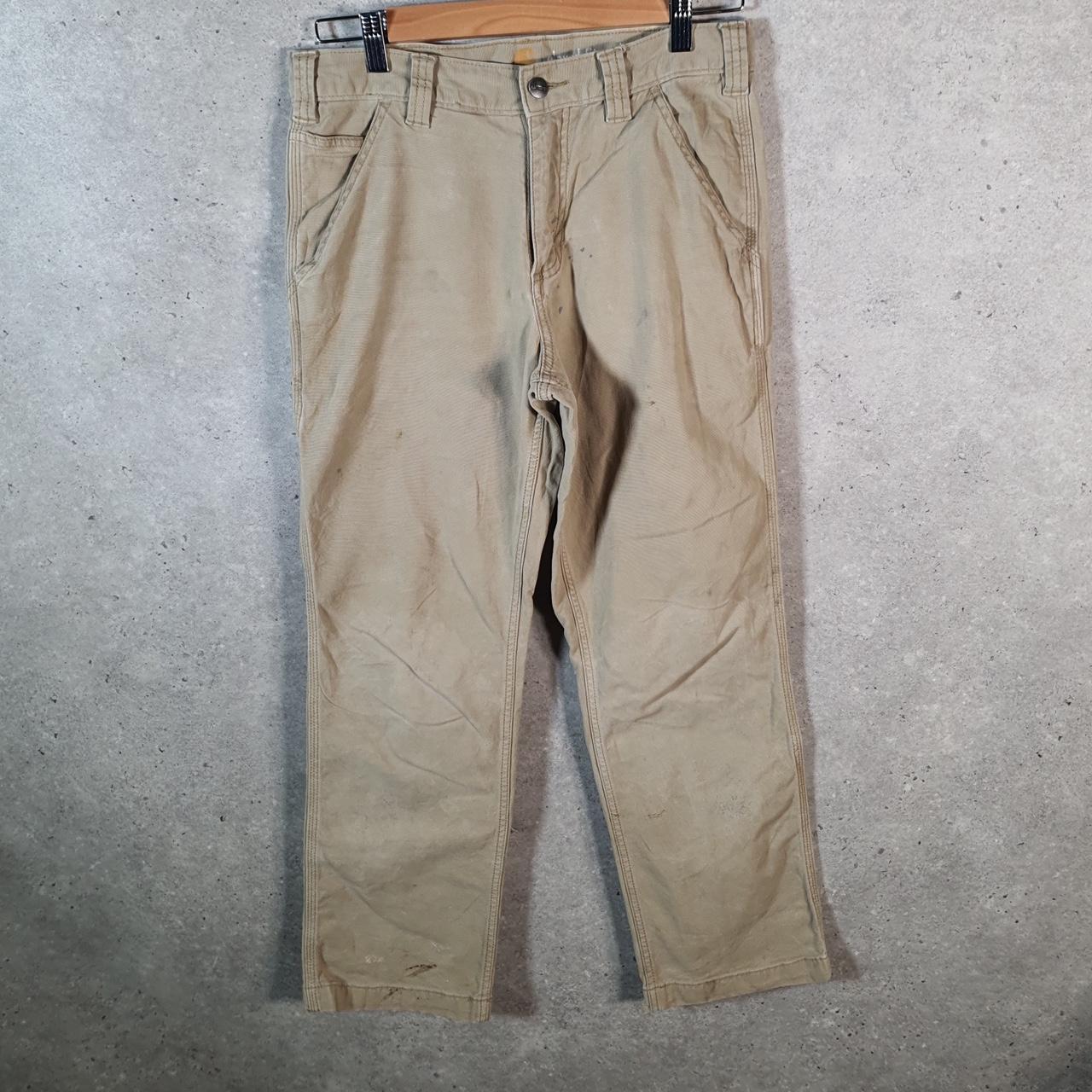 Vintage Carhartt Carpenter Trousers Mens W30 L30 Brown Relaxed Fit Workwear USA