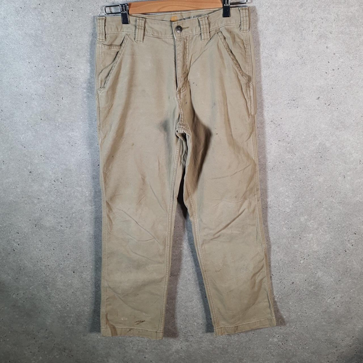 Vintage Carhartt Carpenter Trousers Mens W30 L30 Brown Relaxed Fit Workwear USA