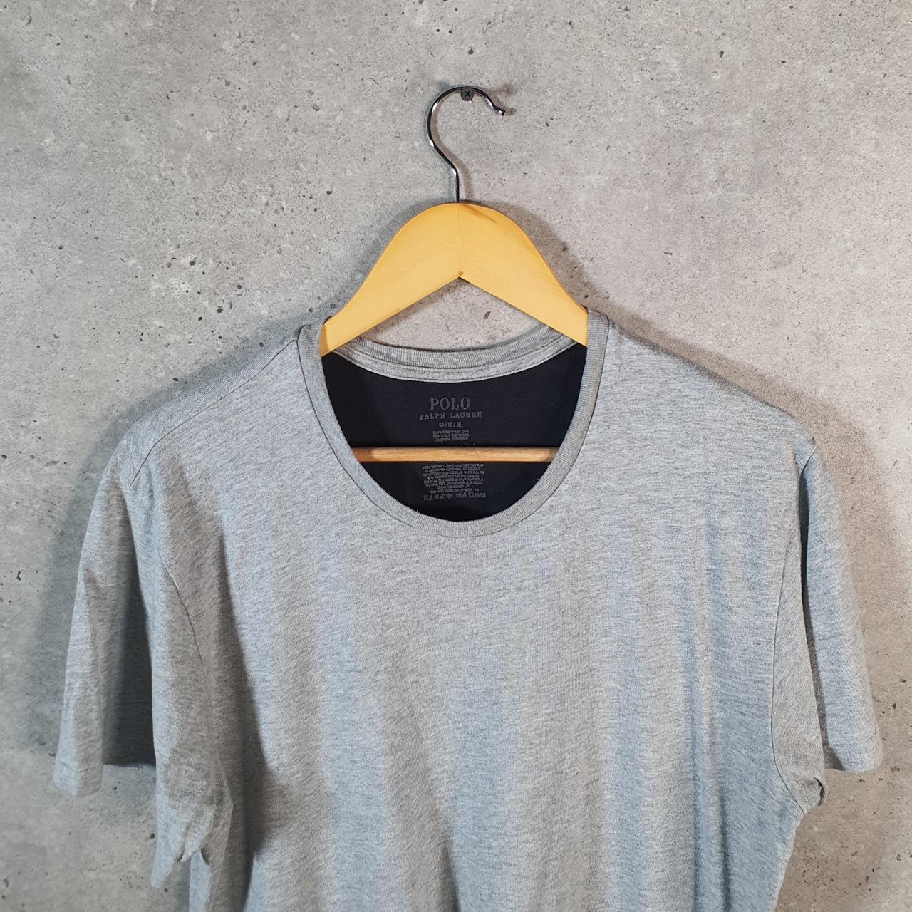 Vintage Ralph Lauren Polo Sport T Shirt Men’s Medium Grey Classic Fit Embroidered Pony C8693