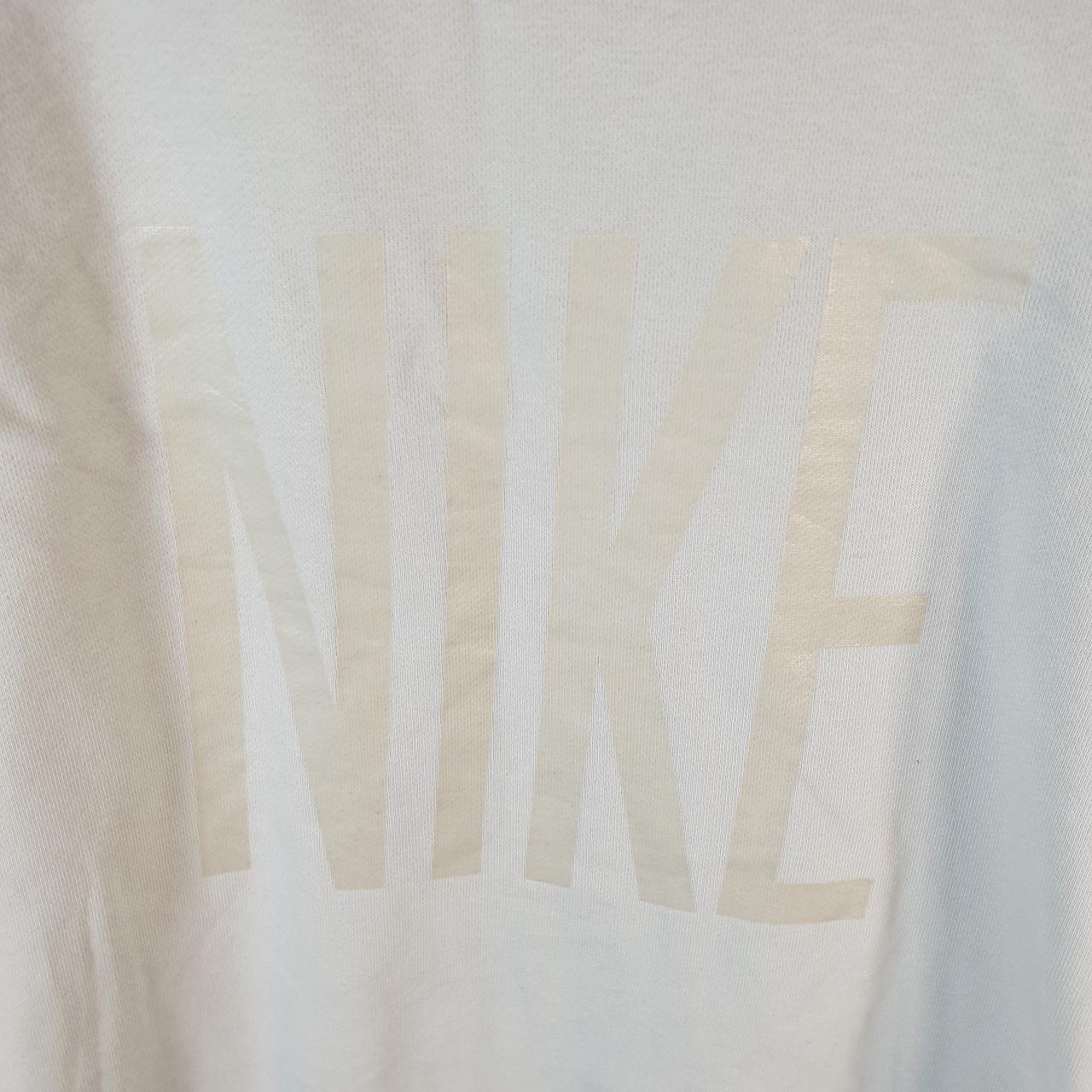 Vintage Nike Dri Fit Spellout Hoodie Womens Medium Blue Swoosh Y2K Pullover Logo