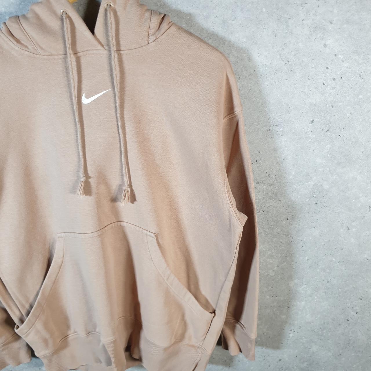 Vintage Nike Centre Swoosh Embroidered Hoodie Men’s Small Pink Swoosh Y2K Pullover