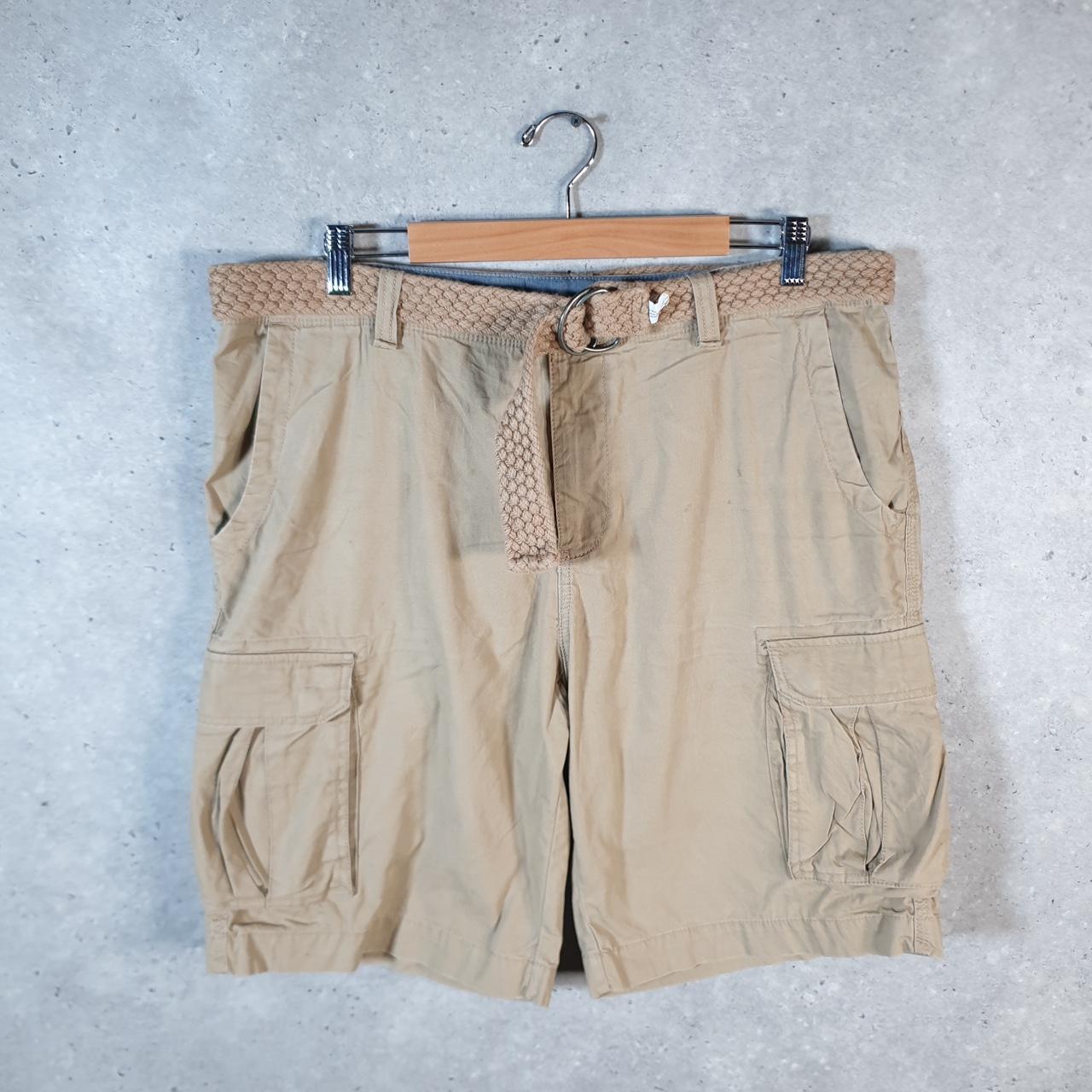 Vintage Tommy Hilfiger Chino Shorts Jorts Cargo Men’s W36 Brown Baggy Cotton