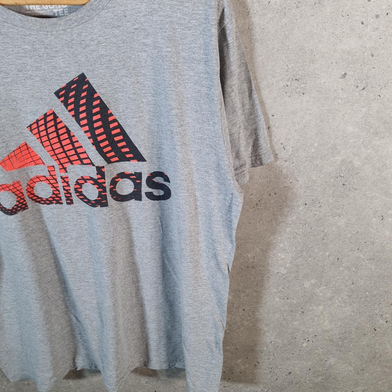 Vintage Adidas Go To Tee T Shirt Men’s Large Grey Three Stripes Logo