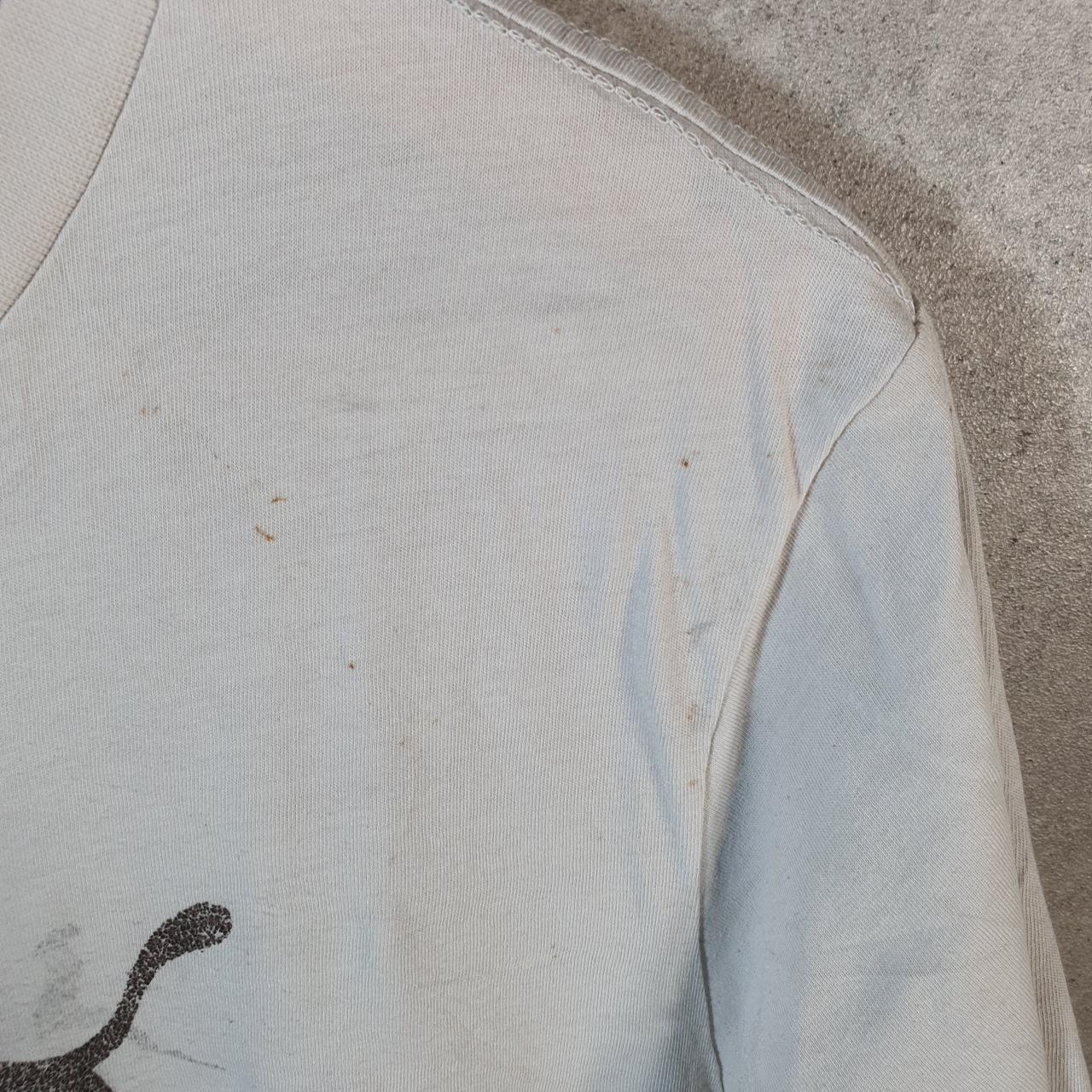 Vintage Puma Spellout T Shirt Womens XL White sports Logo Athletic