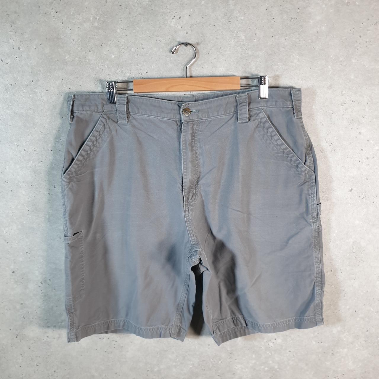 Vintage Carhartt Baggy Carpenter Shorts Jorts Cargo Men’s W40 Grey Original Fit Workwear