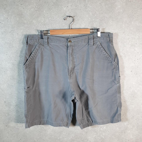 Vintage Carhartt Baggy Carpenter Shorts Jorts Cargo Men’s W40 Grey Original Fit Workwear