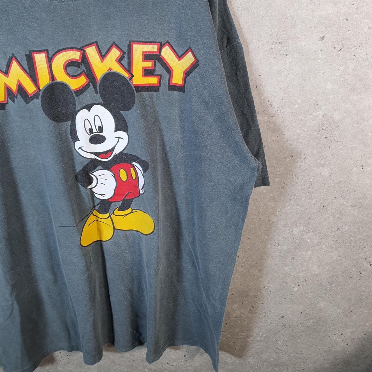 Vintage Disney Mickey Mouse 90s Graphic USA Single Stitch T Shirt Men’s 2XL Grey