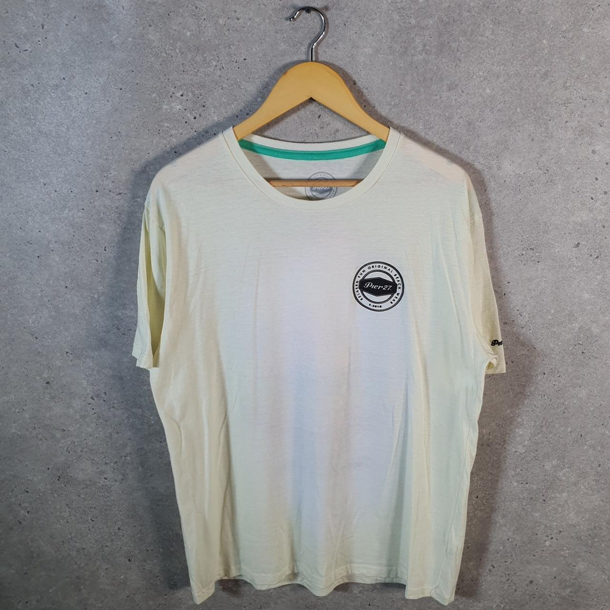 Vintage Pier27 Tequila Sunrise Cancun Riviera Maya T Shirt Men’s XL White Casual Logo