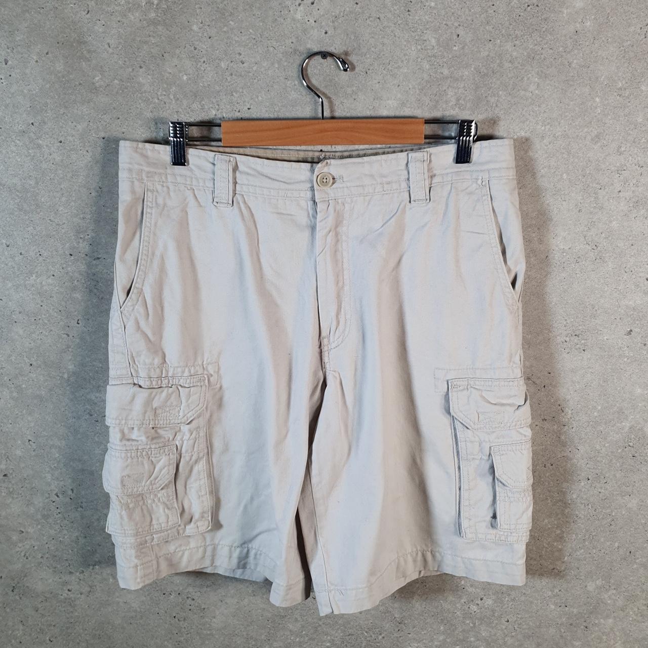 Vintage Dockers Chino Shorts Jorts Cargo Men’s W34 Beige Baggy Cotton A4418