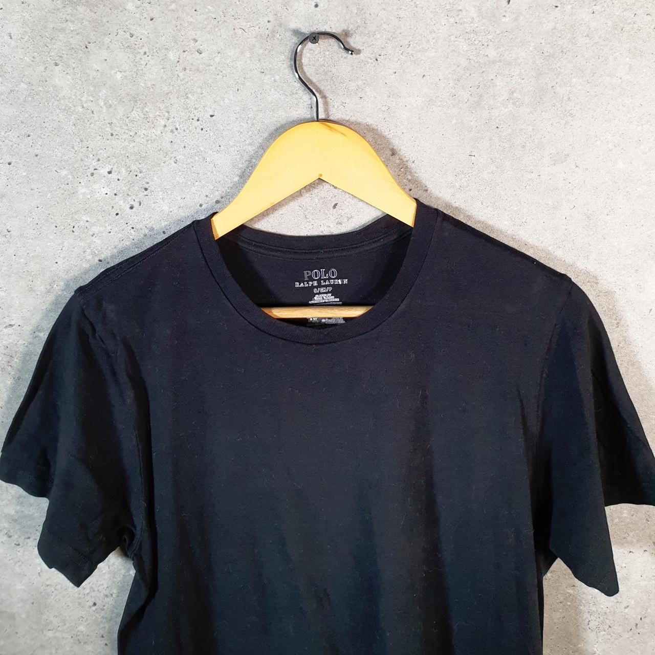 Vintage Ralph Lauren Polo Sport T Shirt Men’s Small Black Classic Fit Embroidered Pony C8627