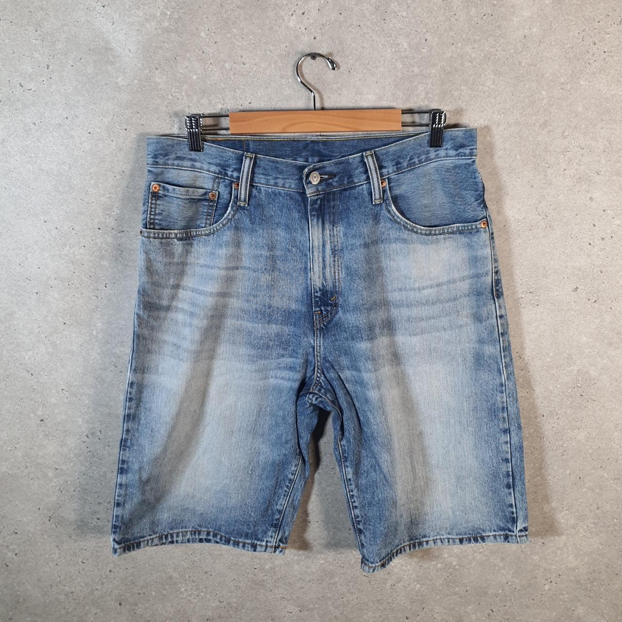 Vintage Levi’s 569 Baggy Shorts Jorts Cargo Mens W33 Blue Relaxed Denim