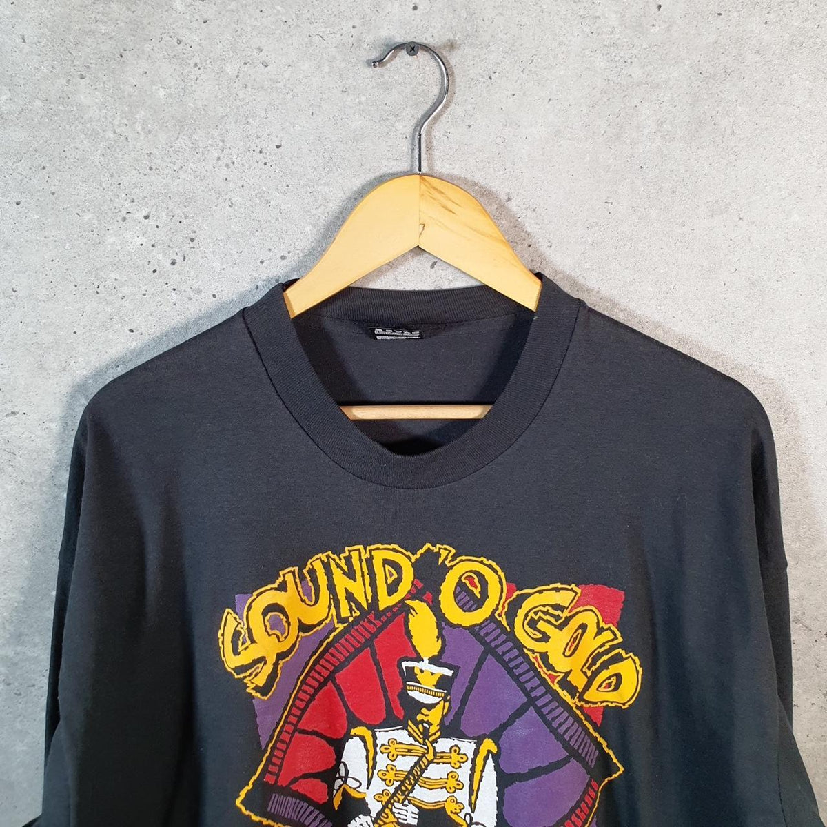Vintage Fruit of the Loom Best Sound Of Gold 90s USA Single Stitch T Shirt Mens 2XL Black Big Fish Vintage