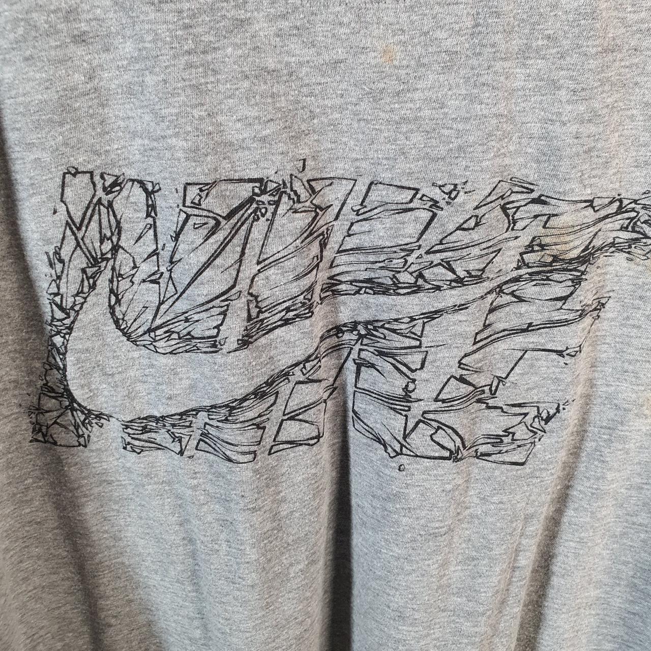 Vintage Nike Graphic Spellout T Shirt Men’s XL Grey Logo Swoosh Athletic