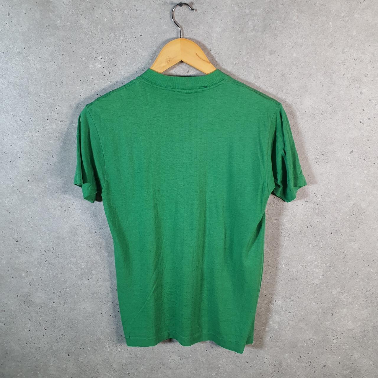 Vintage Trench New York Jets NFL 90s USA Single Stitch T Shirt Men’s Medium Green